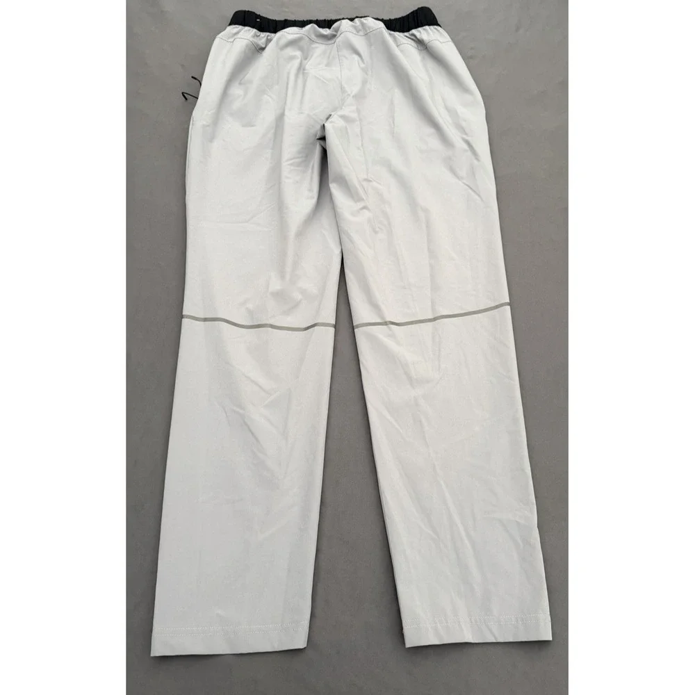 Reebok Track Pants‎ Mens Size Large Gray Running Athletic Woven Lightweight